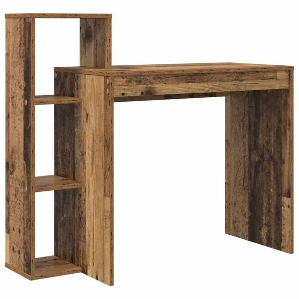 vidaXL Skrivbord Gammalt trä 100 x 40 x 90 cm Konstruerat trä Premium