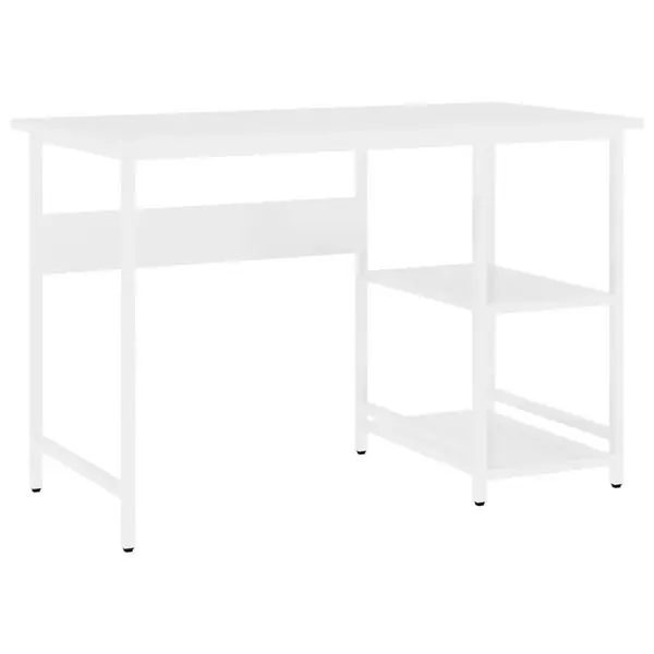 Rabatt vidaXL Datorbord vit 105x50x72 cm MDF och metall