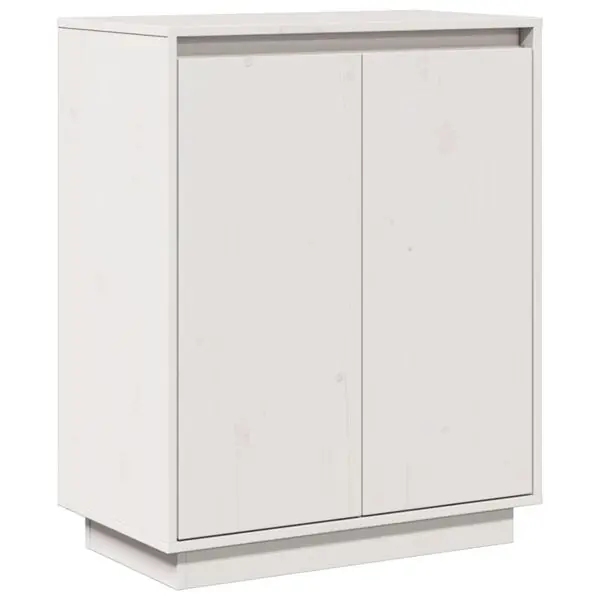 Rabatter vidaXL Skänk vit 60x34x75 cm massiv furu