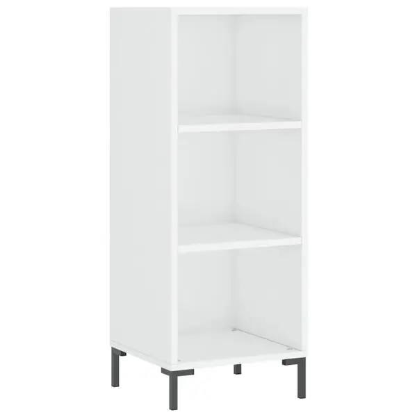 vidaXL Skåp vit högglans 34,5x32,5x90 cm konstruerat trä risnedsättning