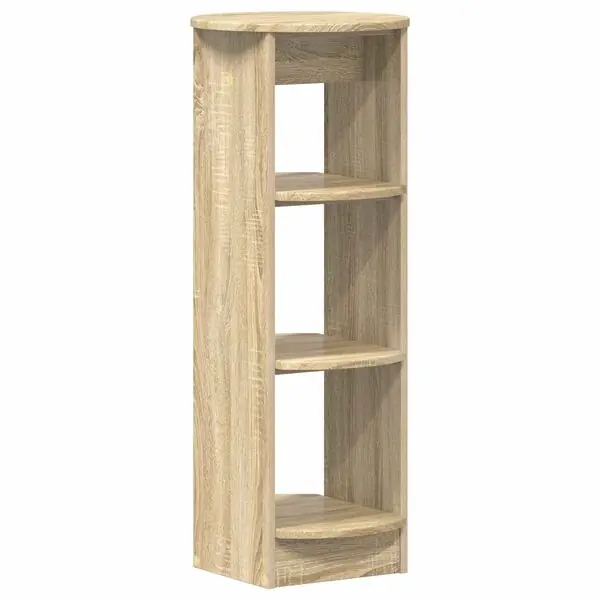 I lager vidaXL Sidokabinett Sonoma-ek 40 x 40 x 100 cm Konstruerat trä