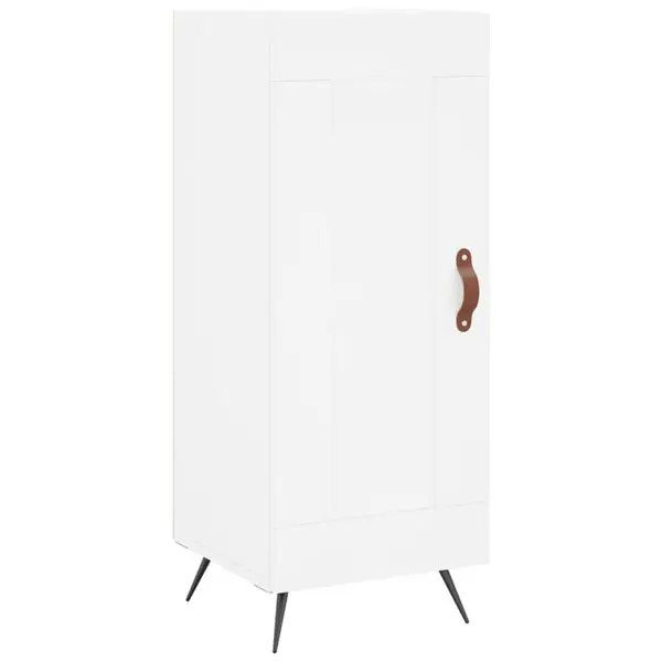 vidaXL Skänk vit 34,5x34x90 cm konstruerat trä Fynd