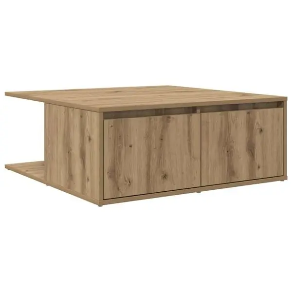 Reapris vidaXL Kaffeebord med låda artisan ek 80 x 80 x 31 cm Konstruerat trä