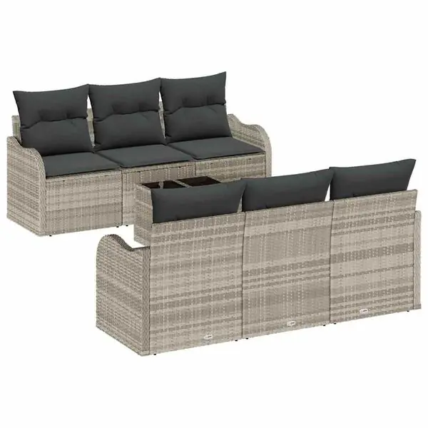 Begränsat antal vidaXL Trädgårdsoffset Ljusgrå 55 x 55 x 37 cm konstrotting