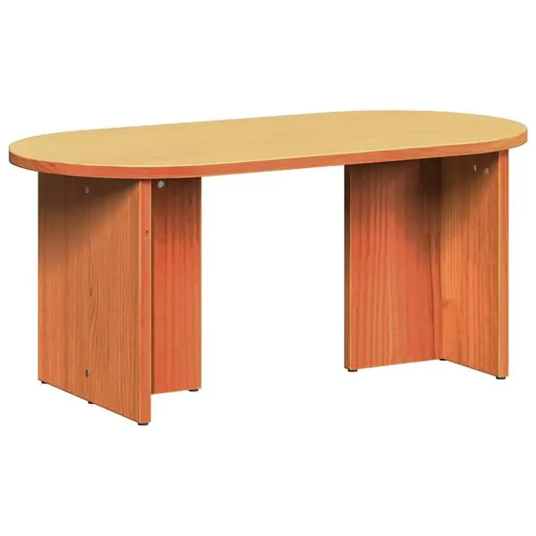 vidaXL Kaffeebord Vaxbrun 80 x 39,5 x 35 cm Massivt tallträ Begränsat erbjudande