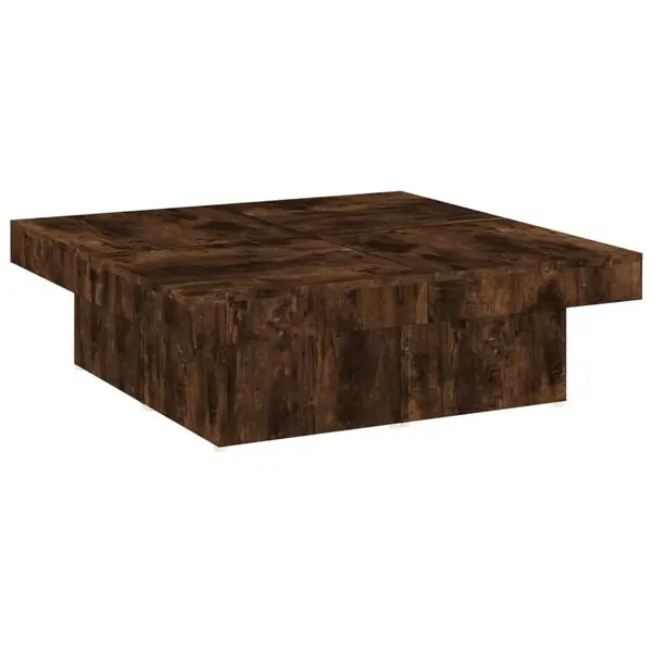 Fynd vidaXL Soffbord rökfärgad ek 90x90x28 cm konstruerat trä
