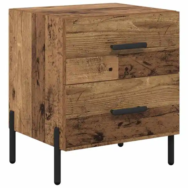 vidaXL Nattduksbord Gammalt trä 40 x 35 x 47,5 cm Konstruerat trä Begränsad tid