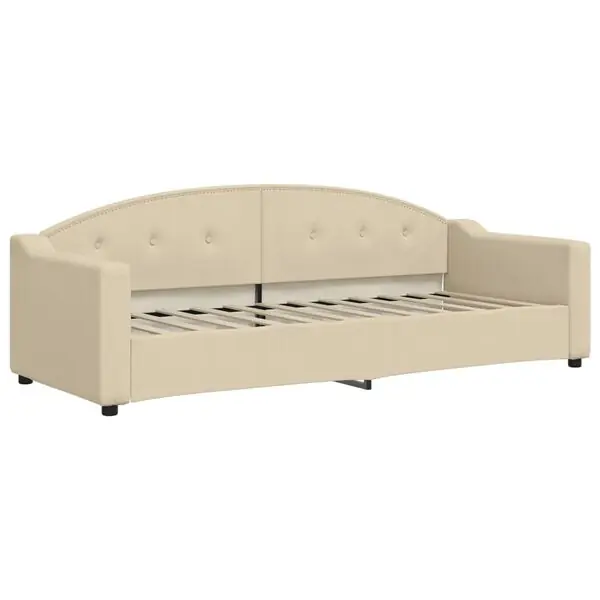 Lägg i varukorgen vidaXL Dagbädd gräddvit 80x200 cm tyg