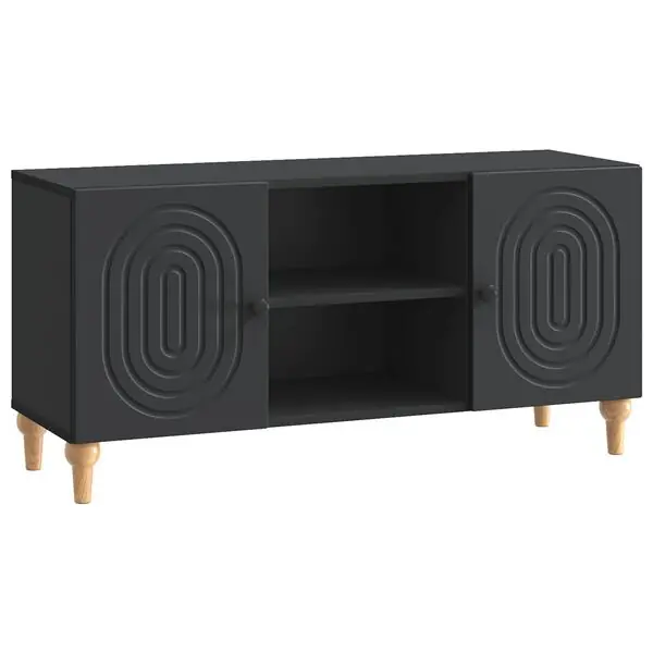 Populär vidaXL TV-skåp Svart 102 x 34,5 x 50 cm Konstruerat trä