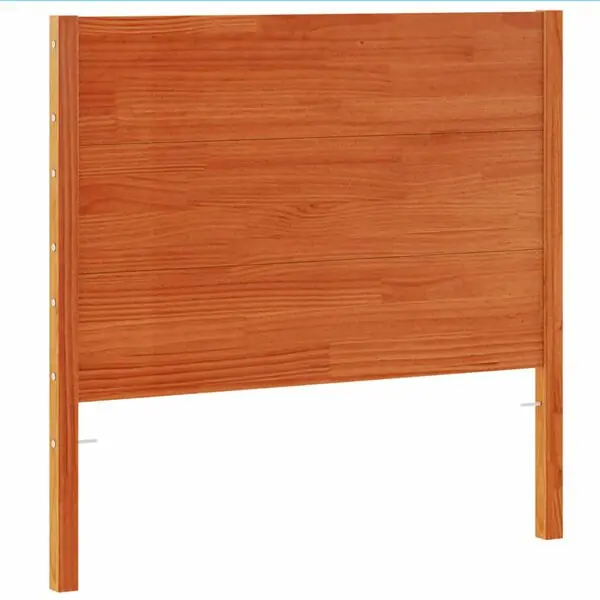 vidaXL Huvudgavel vaxbrun 100 cm massiv furu Premium