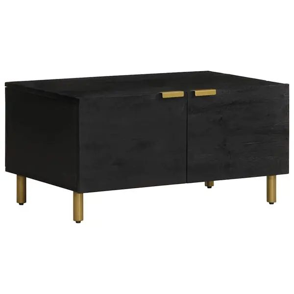 Lågt pris vidaXL Soffbord svart 80x50x40 cm konstruerat trä