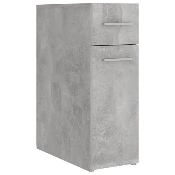 vidaXL Apoteksskåp betonggrå 20x45,5x60 cm konstruerat trä Expressleverans