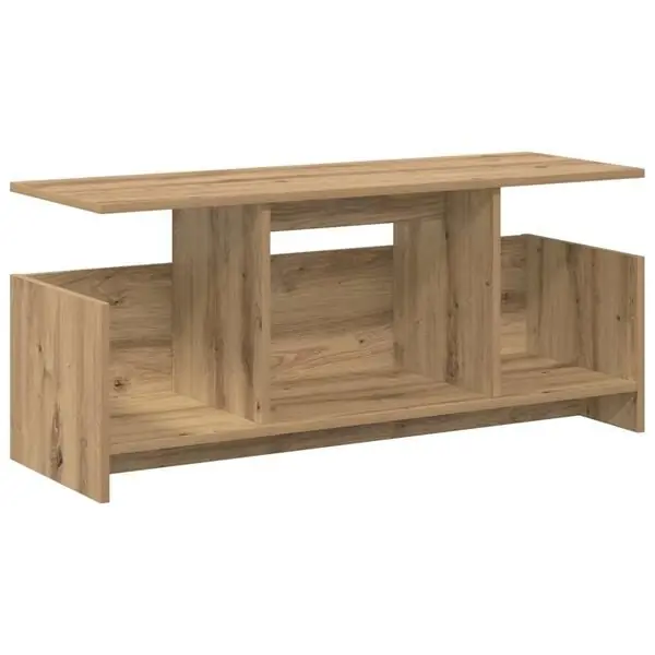 vidaXL TV-bänk Artisan Ek 102 x 35 x 45 cm Konstruerat trä Rabatt