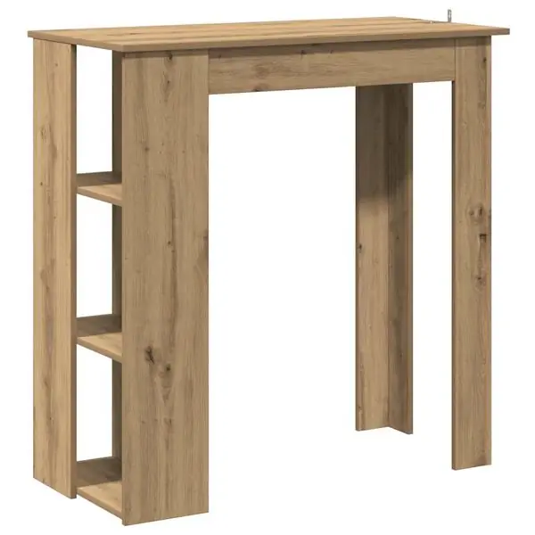 vidaXL Barbord med hyllor artisan ek 102x50x103,5 cm konstruerat trä Populär