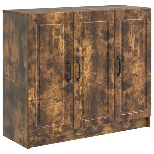 vidaXL Sideboard Rökt ek 89 x 34,5 x 77 cm Konstruerat trä Sänkt pris