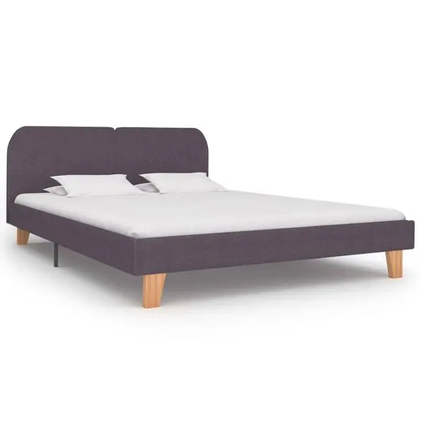 vidaXL Sängram utan madrass taupe tyg 180x200 cm Billig