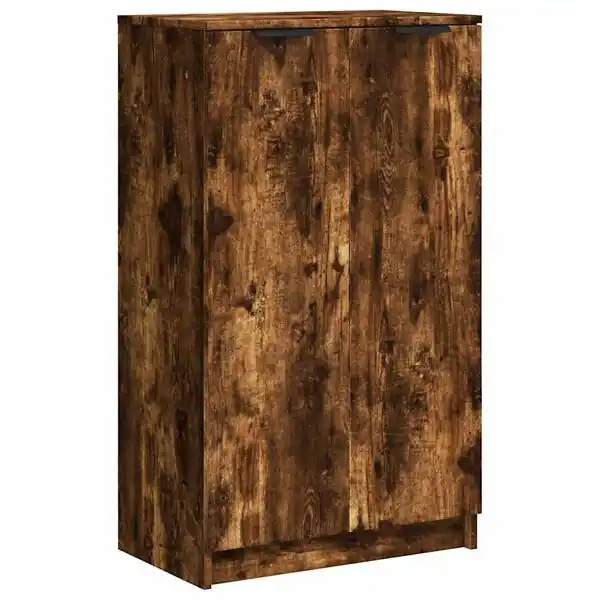 vidaXL Skoställ rökfärgad ek 59x35x100 cm konstruerat trä Begränsat antal