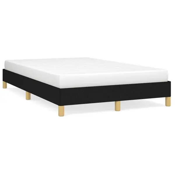 vidaXL sängram utan madrass svart 120x190 cm tyg Nedsatt pris