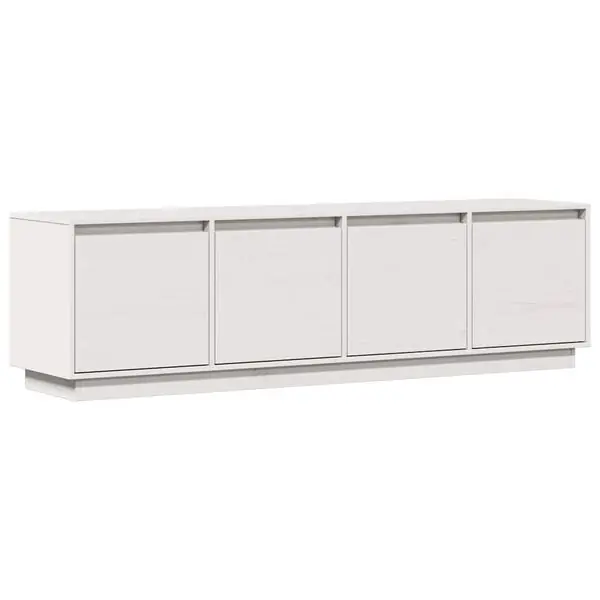 Fynd vidaXL Tv-bänk vit 156x37x45 cm massiv furu