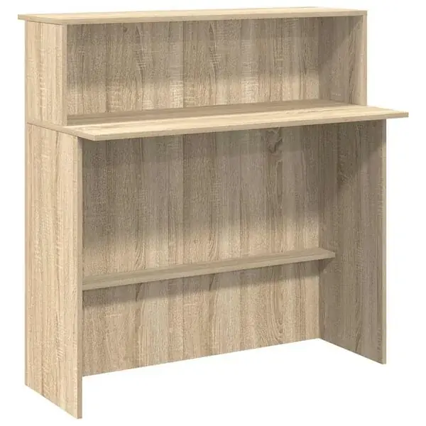 vidaXL Receptionsdisk Sonoma Ek 100x50x103,5 cm konstruerat trä Reapris