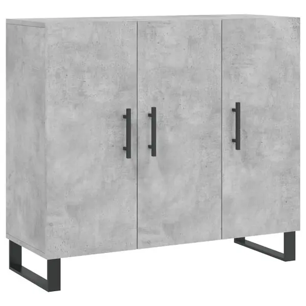 vidaXL Byrå betonggrå 90x34x80 cm konstruerat trä Beställ nu