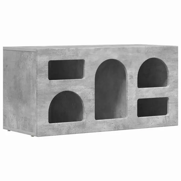 Billigare vidaXL TV-skåp Betonggrå 80 x 35 x 40 cm Konstruerat trä