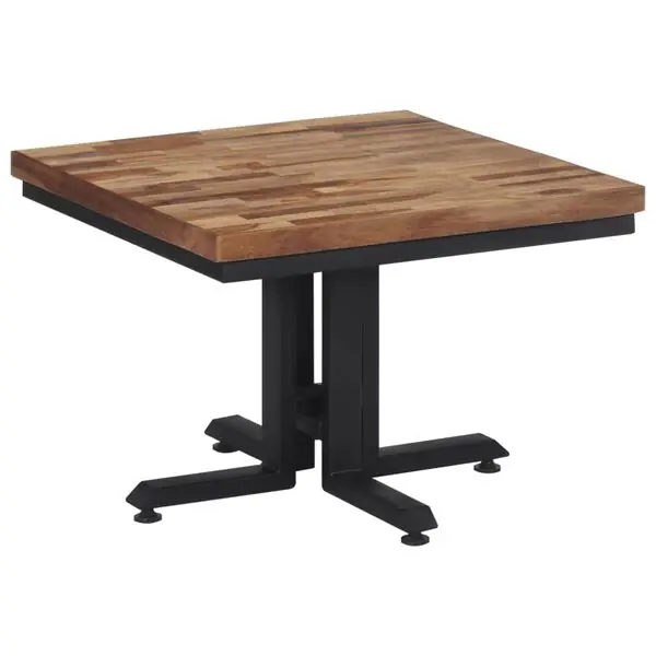 vidaXL Soffbord 55x55x40 cm massiv återvunnen teak Sänkt pris