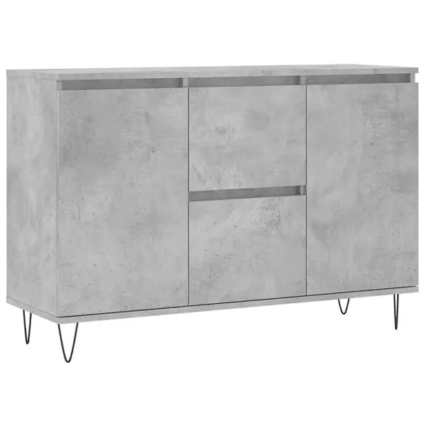 Kampanj vidaXL Skänk betonggrå 101,5x35x70 cm konstruerat trä