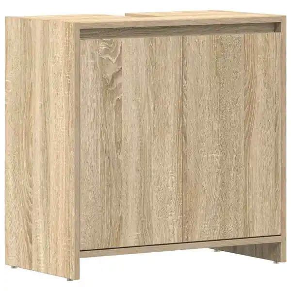 vidaXL Badrumsskåp sonoma-ek 60x33x61 cm konstruerat trä Begränsat antal