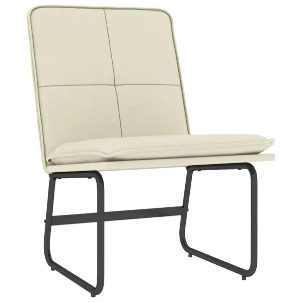 Köp online vidaXL Loungestol gräddvit 54x75x76 cm konstläder