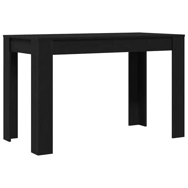 vidaXL Matbord svart ek 120x60x76 cm konstruerat trä Kampanjpris