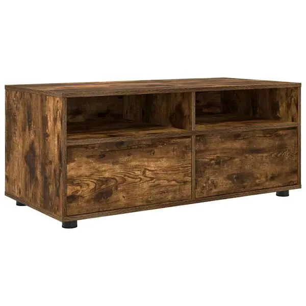 Reapris vidaXL TV-skåp med låda Rökt ek 100 x 48 x 43 cm Konstruerat trä