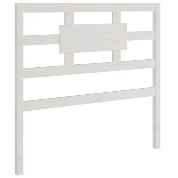 vidaXL Sänggavel vit 95,5x4x100 cm massiv furu Rea