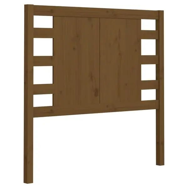 Begränsat antal vidaXL Sänggavel honungsbrun 81x4x100 cm massiv furu