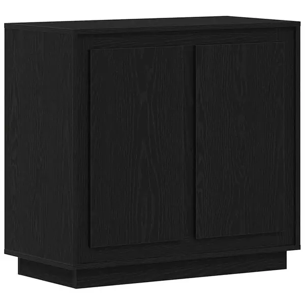 vidaXL Sideboard Svart Ek 80 x 40 x 75 cm Konstruerat trä Sista chansen