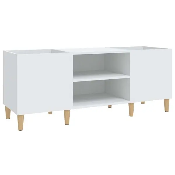 Billigare vidaXL Skivskåp vit 121x38x48 cm konstruerat trä