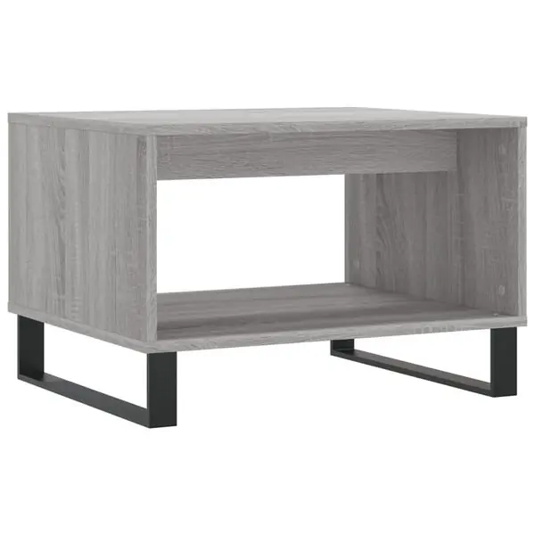 Kundfavorit vidaXL Soffbord grå sonoma 60x50x40 cm konstruerat trä