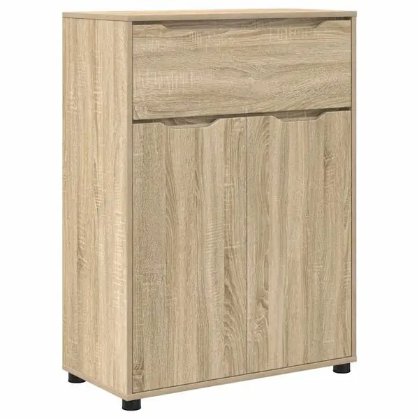 vidaXL Badrumsskåp Sonoma-ek 72,5 x 36,5 x 100 cm Konstruerat trä Begränsad tid