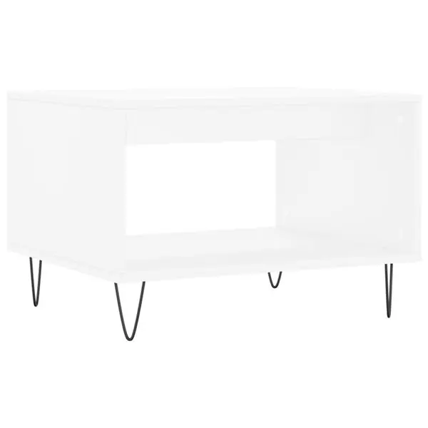 Populärt val vidaXL Soffbord vit 60x50x40 cm konstruerat trä