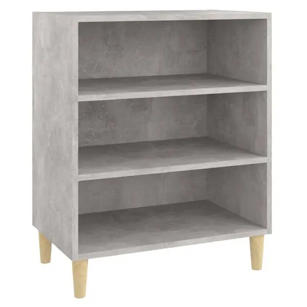 vidaXL Skänk betonggrå 57x35x70 cm konstruerat trä Nedsatt pris