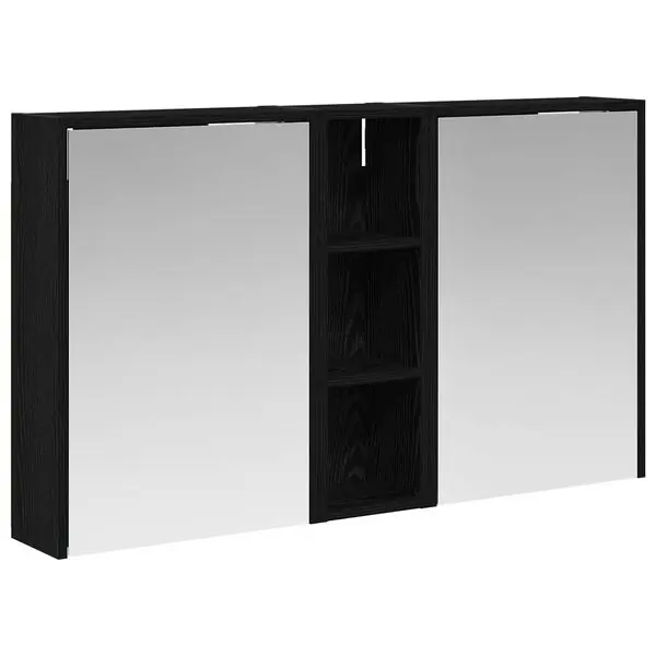 vidaXL Badrumsskåpsset för 3 pcs 106 x 16 x 62,5 cm Konstruerat trä Extra rabatt