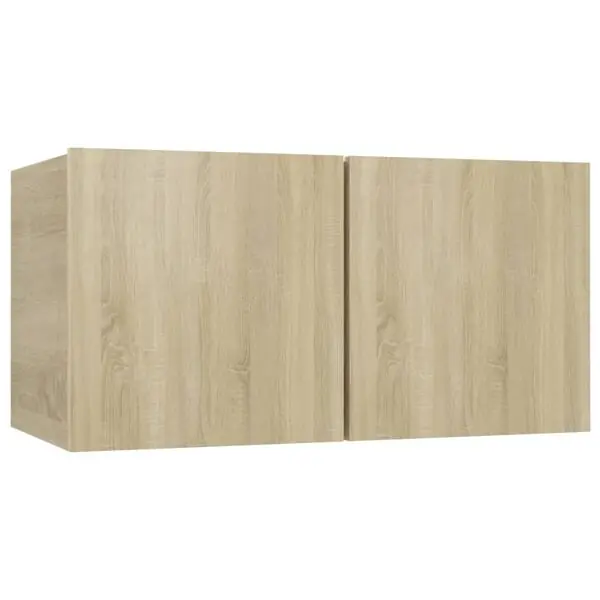 vidaXL Väggmonterat TV-skåp sonoma-ek 60x30x30 cm I lager