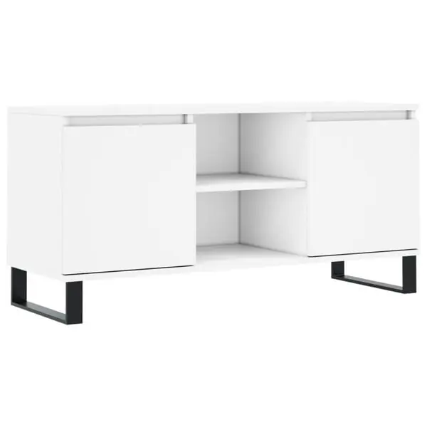 Utförsäljning vidaXL Tv-bänk vit 104x35x50 cm konstruerat trä