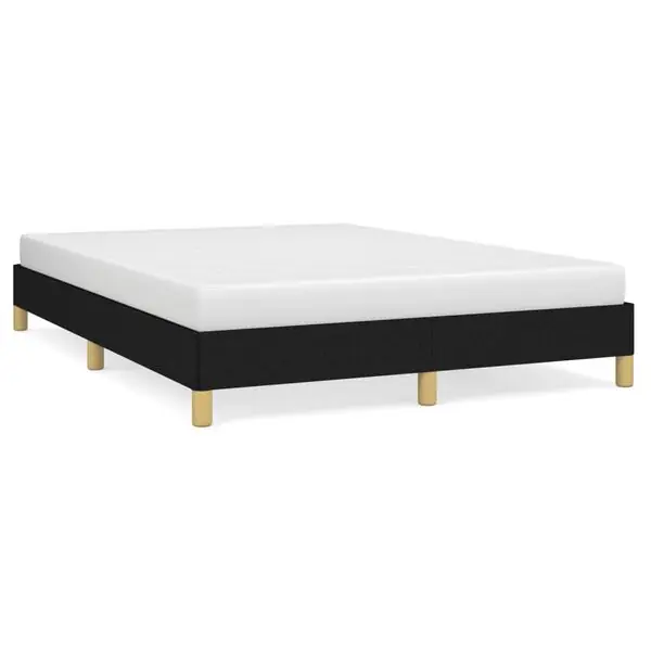 vidaXL Sängram utan madrass svart 160x200 cm tyg Extra rabatt