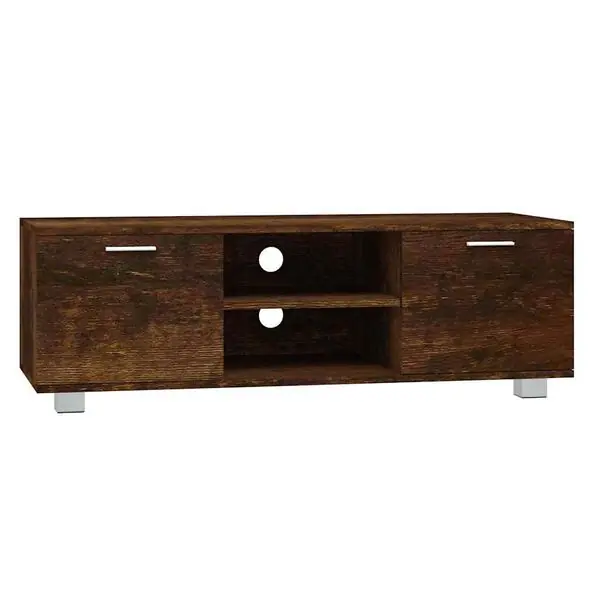 Kundfavorit vidaXL Tv-bänk rökfärgad ek 120x40,5x35 cm konstruerat trä