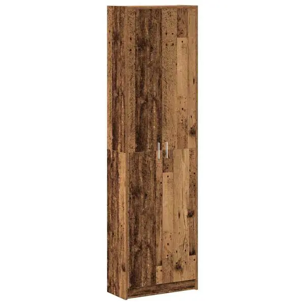 Fynd vidaXL Garderob med hylla Gammalt trä 55 x 25 x 189 cm Konstruerat trä