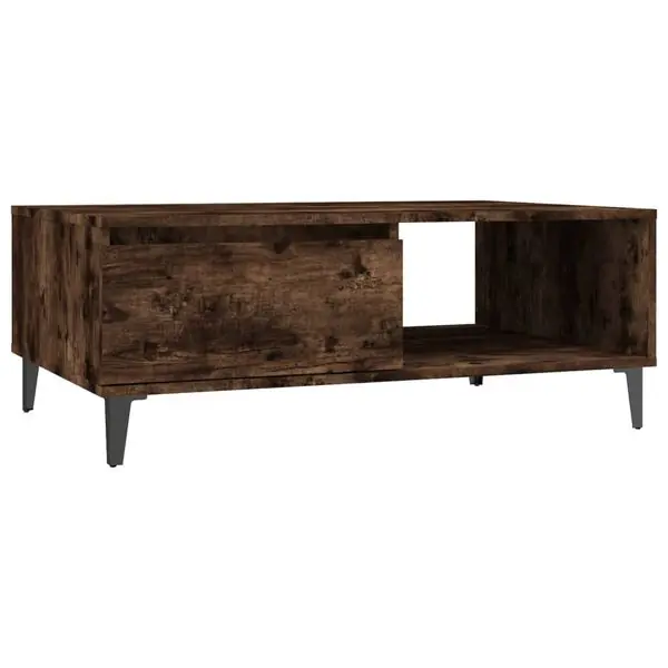 vidaXL Soffbord rökfärgad ek 90x60x35 cm konstruerat trä Endast denna vecka