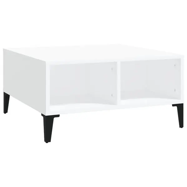 Sänkt pris vidaXL Soffbord vit 60x60x30 cm konstruerat trä