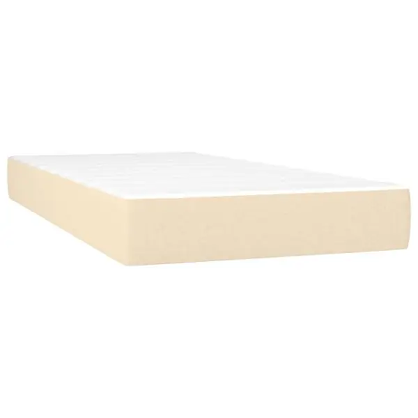 Extra rabatt vidaXL Pocketresårmadrass medium gräddvit 80x200x20 cm tyg