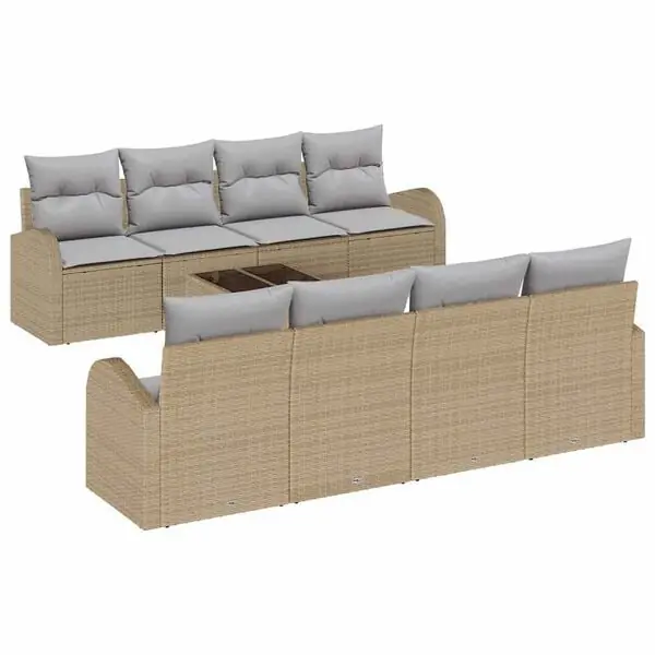 Extra rabatt vidaXL Trädgårdsoffset Beige 55 x 55 x 37 cm konstrotting